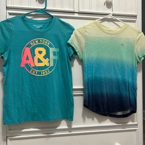 bundle of 2 abercrombie kids shirts